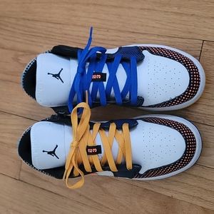 SIZE 7Y Nike Air Jordan 1 Low MMD BG AJ1 Multi White Junior Kids DH7547-100